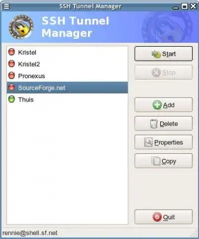 Download web tool or web app Gnome SSH Tunnel Manager