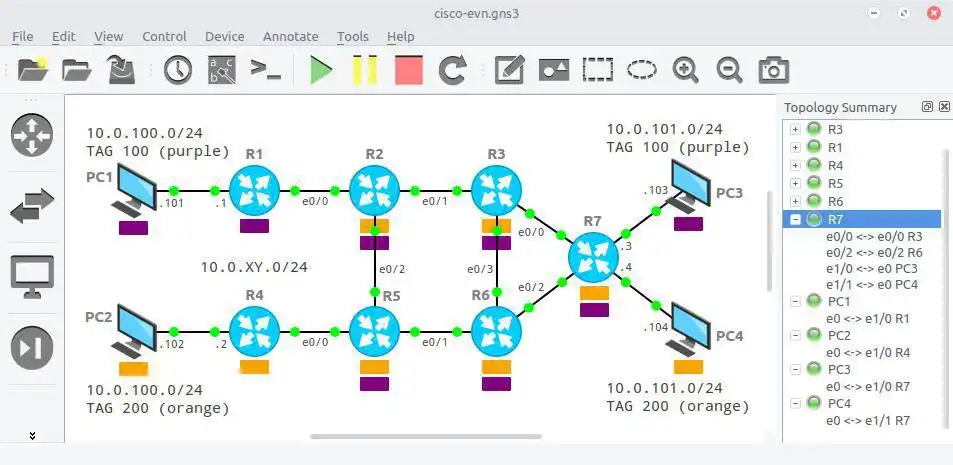 Download web tool or web app GNS3 to run in Windows online over Linux online