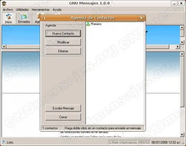 Download web tool or web app GNU Mensajes