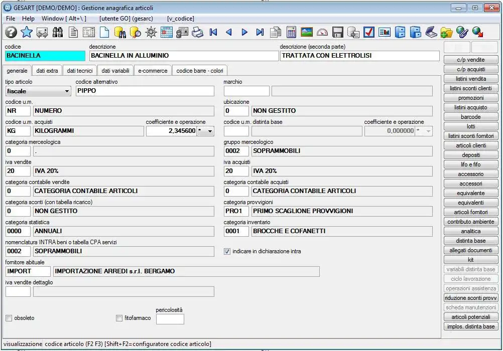 Download web tool or web app GO Gestionale Open - Open Source ERP