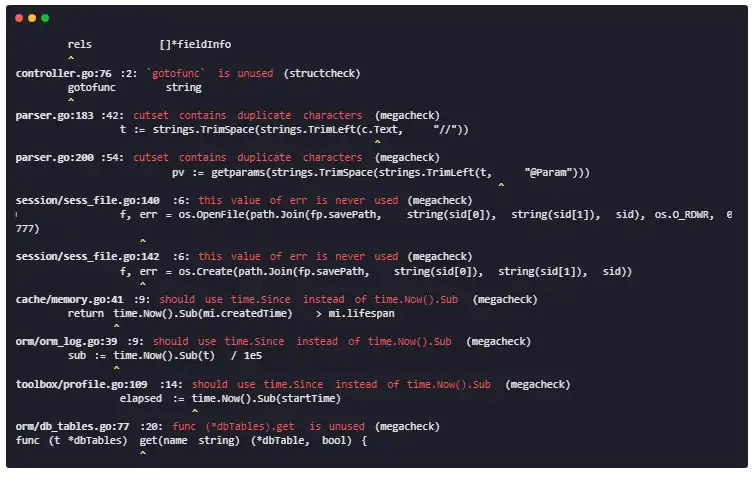 Télécharger l'outil Web ou l'application Web golangci-lint