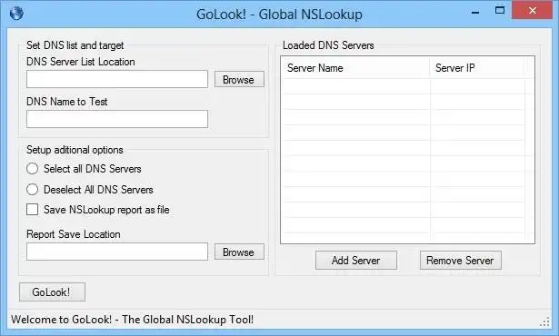 Download web tool or web app GoLook!