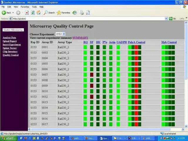 Download web tool or web app Goober Microarray Analysis to run in Linux online