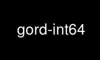 Run gord-int64 in OnWorks free hosting provider over Ubuntu Online, Fedora Online, Windows online emulator or MAC OS online emulator