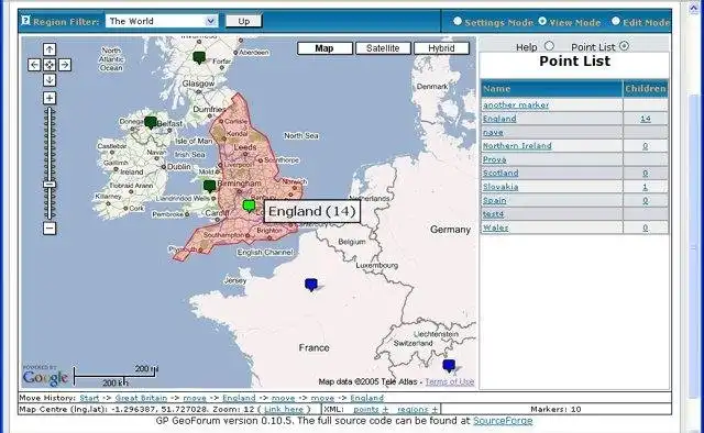 Download web tool or web app GP GeoForum