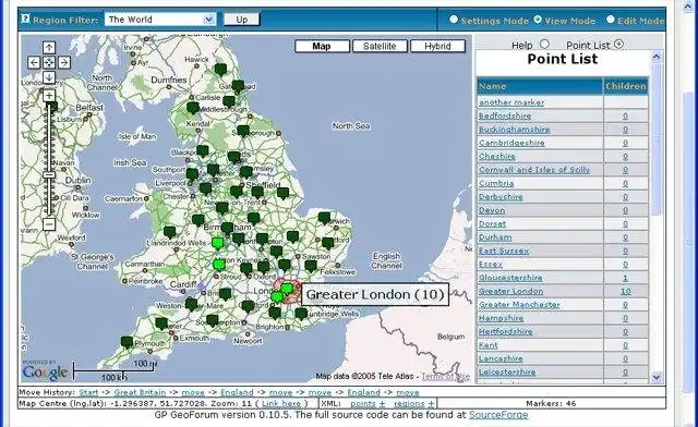 Download web tool or web app GP GeoForum