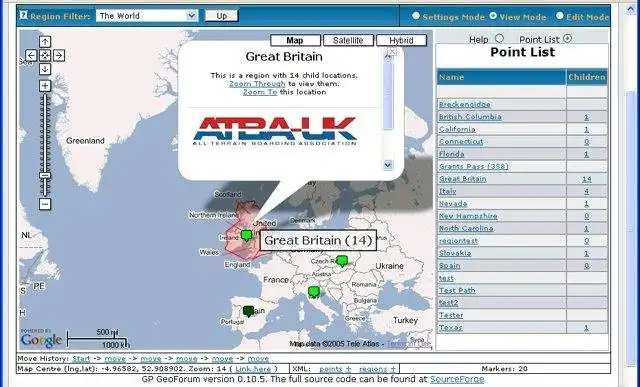 Download web tool or web app GP GeoForum