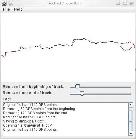 Download web tool or web app GPXTrackCropper to run in Windows online over Linux online