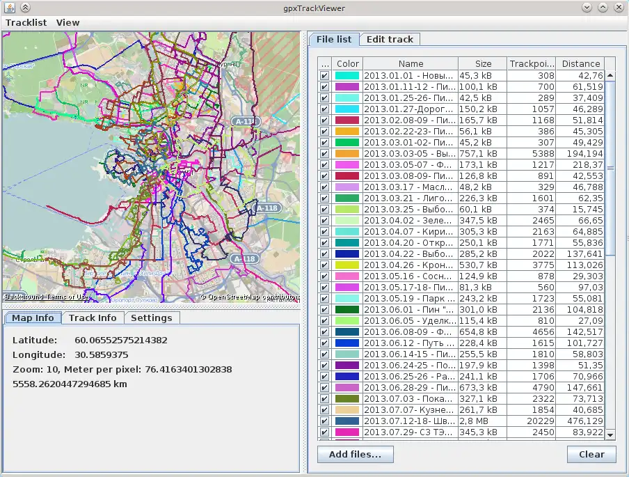 Download web tool or web app gpxTrackViewer