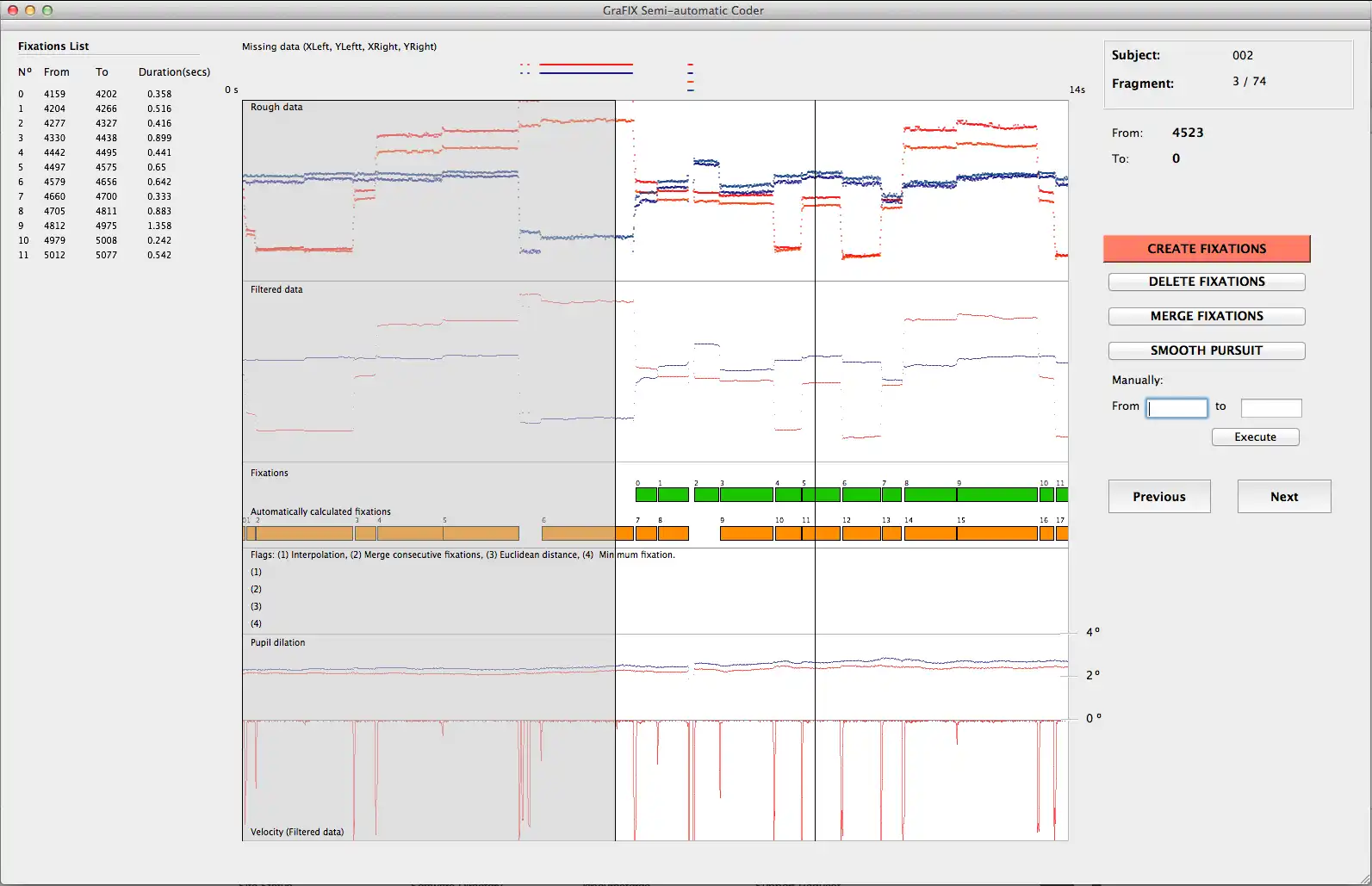 Download web tool or web app GraFIX fixations coder to run in Windows online over Linux online