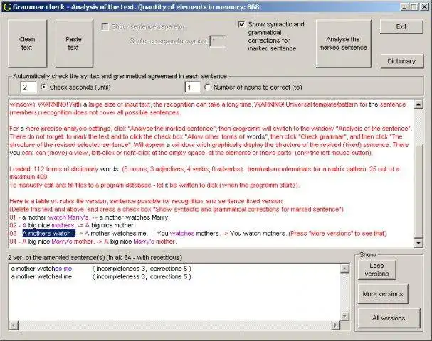 Download web tool or web app Grammar-multi to run in Windows online over Linux online