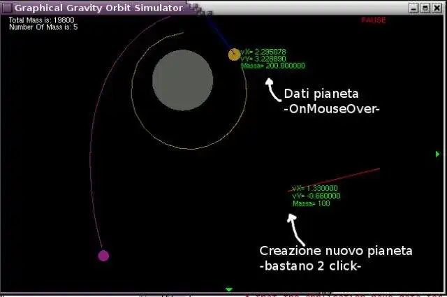 Download web tool or web app Graphical Gravity Orbit Simulator