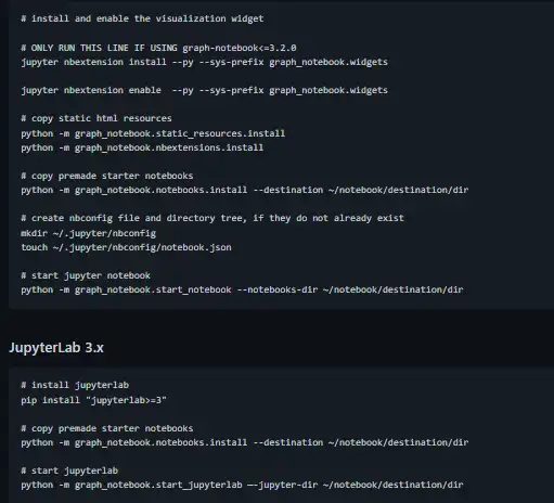 Download web tool or web app Graph Notebook