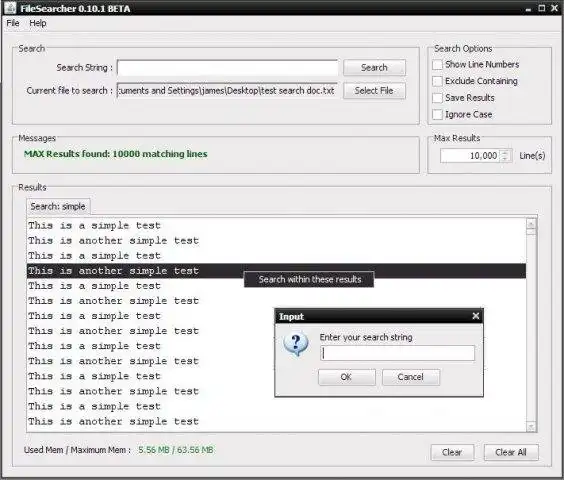 Download web tool or web app Grep GUI