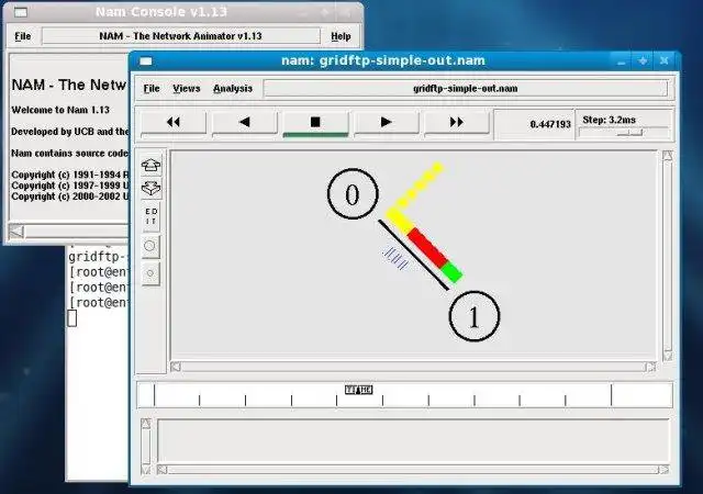 Download web tool or web app Grid Network Simulation using NS2 to run in Linux online