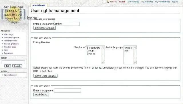 Download web tool or web app GroupWiki