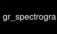 Run gr_spectrogram_plot_c in OnWorks free hosting provider over Ubuntu Online, Fedora Online, Windows online emulator or MAC OS online emulator