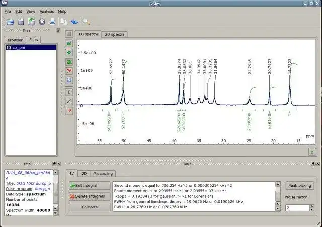 Descargue la herramienta web o la aplicación web GSim: herramienta para espectroscopia de RMN