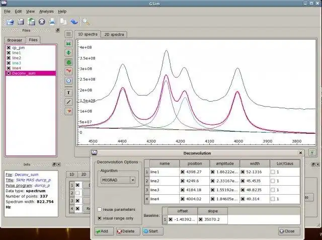 Descargue la herramienta web o la aplicación web GSim: herramienta para espectroscopia de RMN