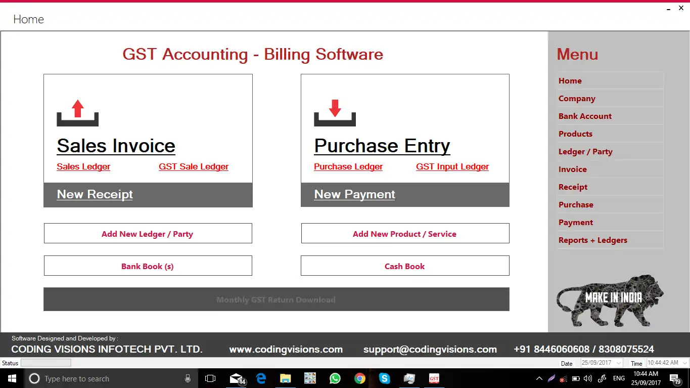 Download web tool or web app GST Accounting Software