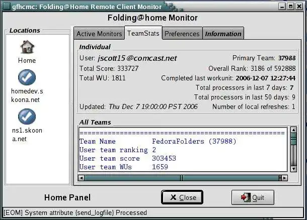 Download web tool or web app GTK Folding@home Remote Client Monitor to run in Linux online