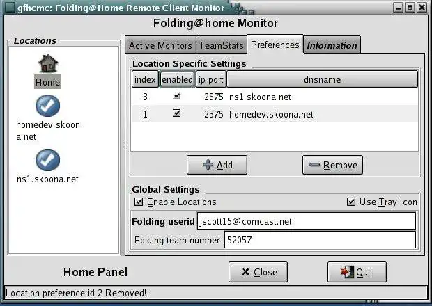 Download web tool or web app GTK Folding@home Remote Client Monitor to run in Linux online