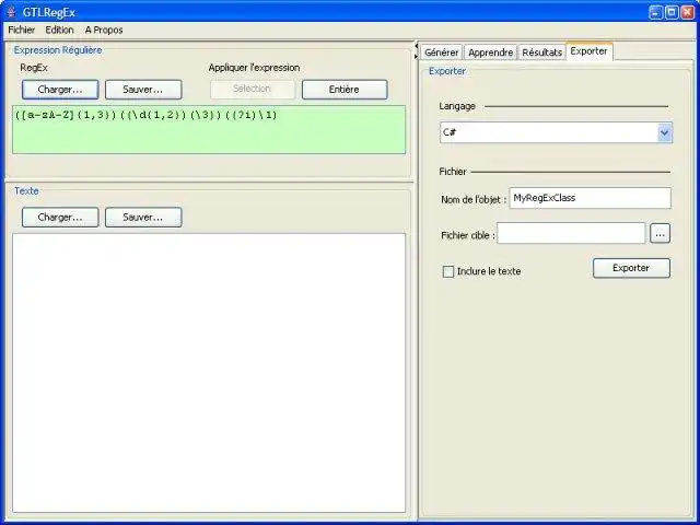 Download web tool or web app GTLRegEx