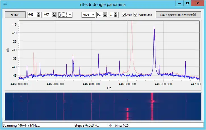 Download web tool or web app GUI for rtl_power