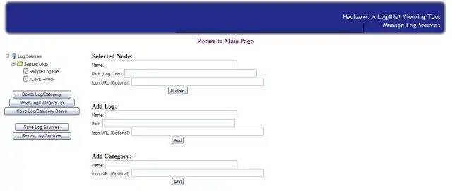 Download web tool or web app HackSaw: A Log4Net Viewing Tool