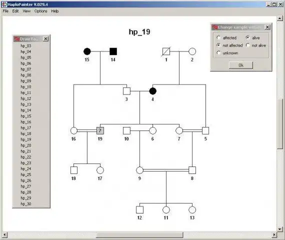 Download web tool or web app HaploPainter to run in Windows online over Linux online