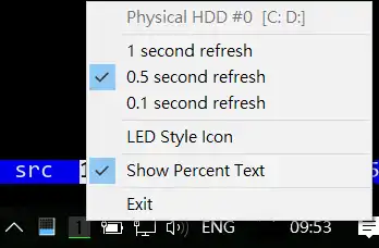 Download web tool or web app HDD Activity Guage/LED Tray Icon