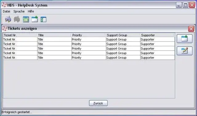 Download web tool or web app HDS - HelpDesk System