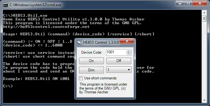 Download web tool or web app HE853 Control