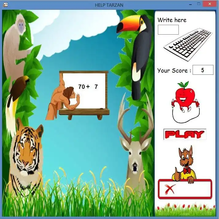 Download web tool or web app HELP TARZAN to run in Windows online over Linux online