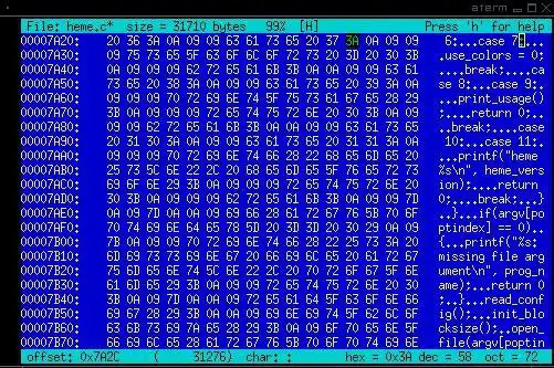 Download web tool or web app heme - unix hex editor