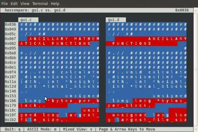 Download web tool or web app hexcompare to run in Linux online