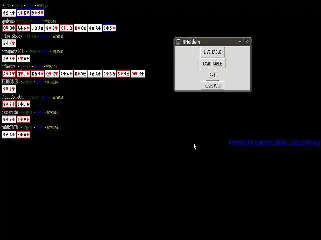 Download web tool or web app HHoldem to run in Linux online