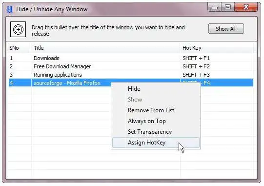 Download web tool or web app Hide Unhide