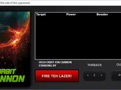 Descargue la herramienta web o la aplicación web High Orbit Ion Cannon V2