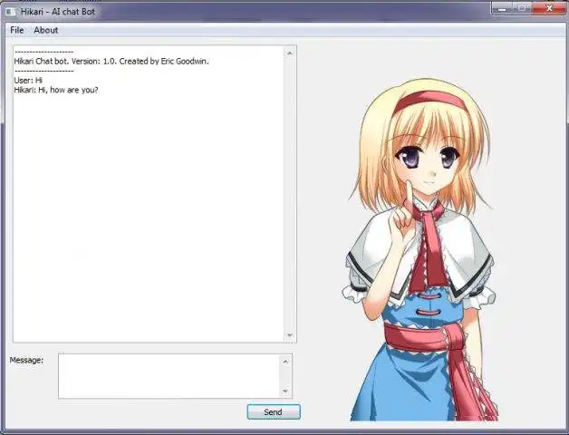 Download web tool or web app Hikari Chat Bot to run in Windows online over Linux online