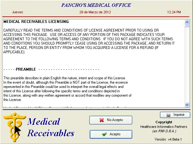 Download web tool or web app HIP Medical Receivables