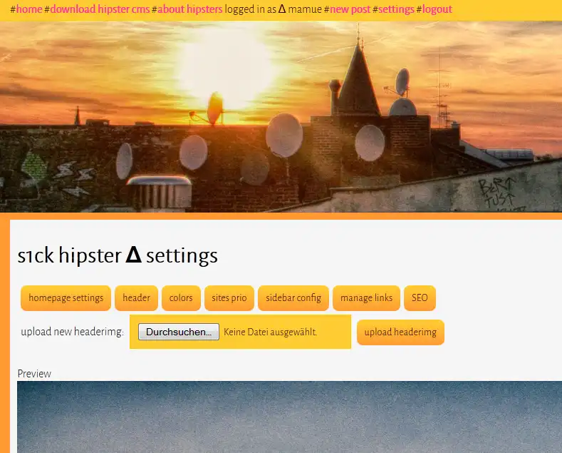 Download web tool or web app hipster Δ cms