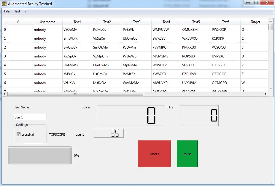 Download web tool or web app HMD testbed - augmented reality test  to run in Windows online over Linux online