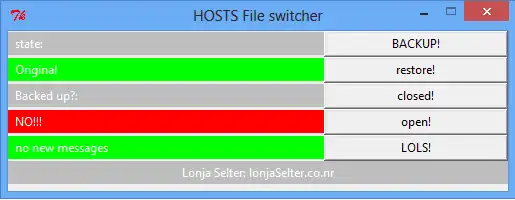 Download web tool or web app HOSTS file switcher