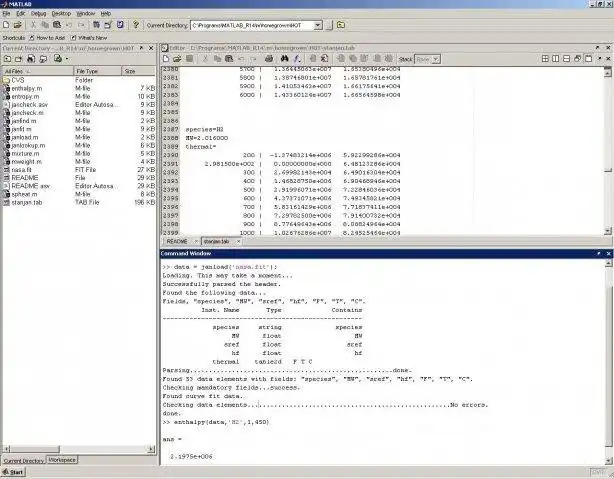 Download web tool or web app HOT: Thermodynamic tools for Matlab