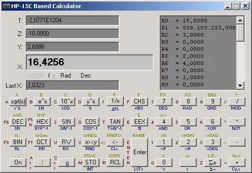 Download web tool or web app HP-15C Based Calculator to run in Windows online over Linux online