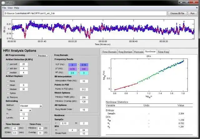 Scarica lo strumento web o l'app web HRVAS: software di analisi HRV