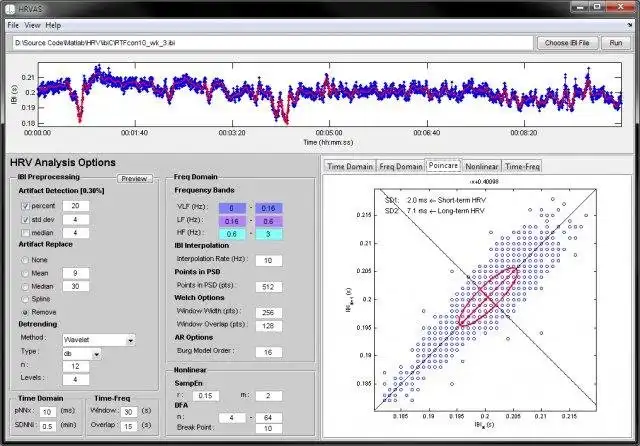 Scarica lo strumento web o l'app web HRVAS: software di analisi HRV