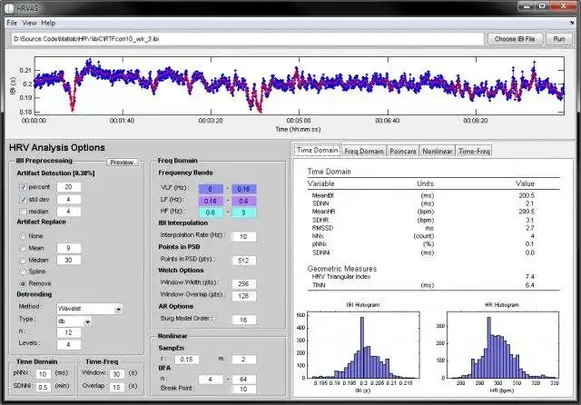 Scarica lo strumento web o l'app web HRVAS: software di analisi HRV