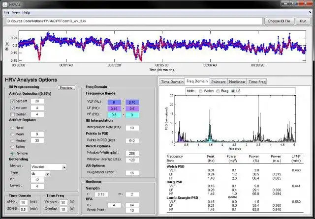 Download web tool or web app HRVAS: HRV Analysis Software to run in Windows online over Linux online